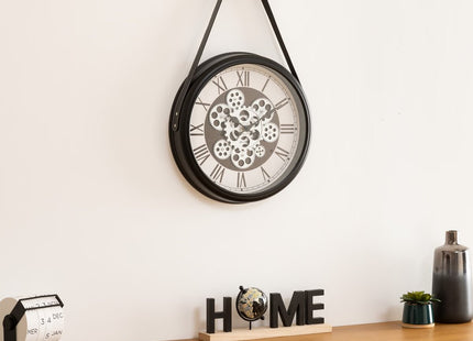 Reloj de cuerda "Peter" negro D40cm - 200311