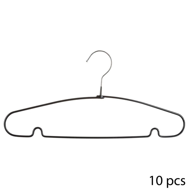 Set de 10 perchas de metal y pvc - 102872