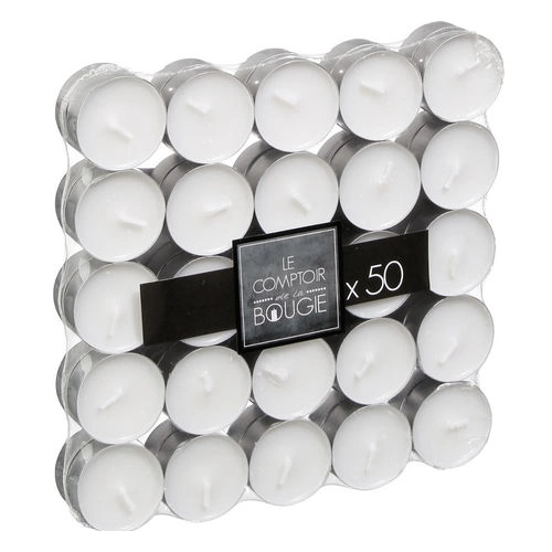 Set de 50 velas blancas - 103111