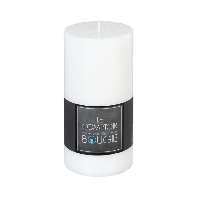 Vela redonda rústica A14cm Blanco - 103114