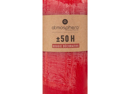 Vela redonda "Olia" roja 6,8x14cm - 103119