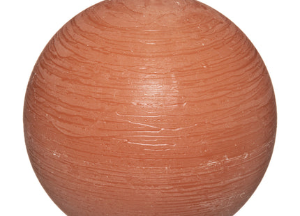Vela redonda rústica D10 Naranja ámbar - 103134F