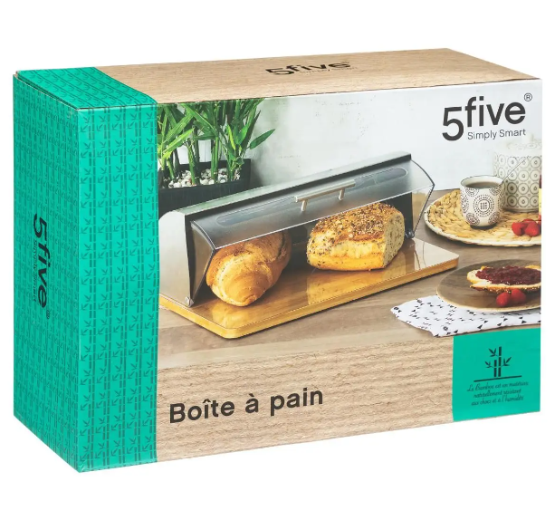 Caja de pan de bambú - 103601