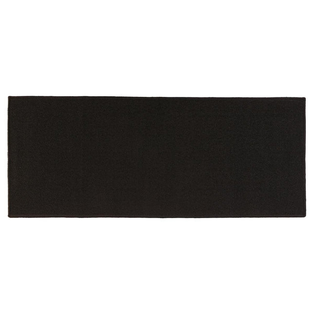 Alfombra lisa antideslizante negra 50x120 - 104382