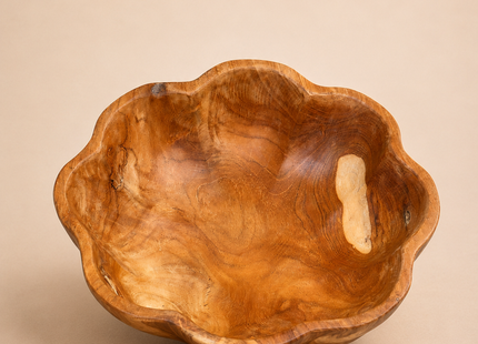 Plato de madera "Flor" D30cm - 1052026