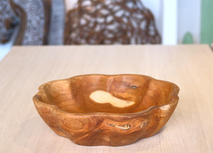 Plato de madera "Flor" D30cm - 1052026