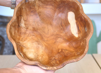 Plato de madera "Flor" D30cm - 1052026