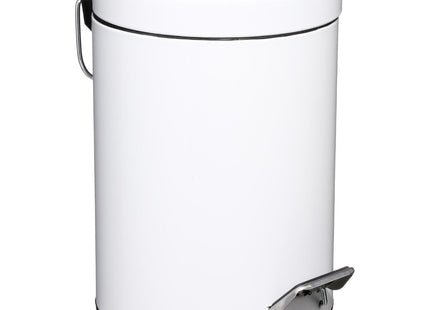 Basurero de metal 3L blanco - 105612