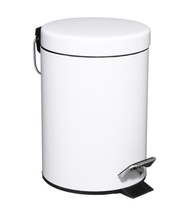 Basurero de metal 3L blanco - 105612