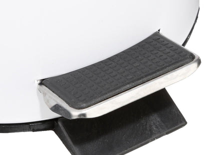 Basurero de metal 3L blanco - 105612