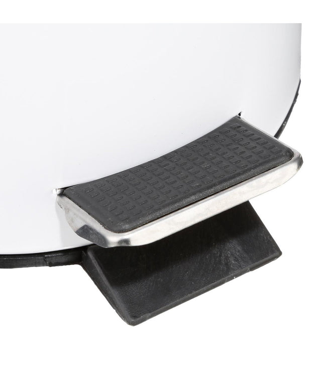 Basurero de metal 3L blanco - 105612