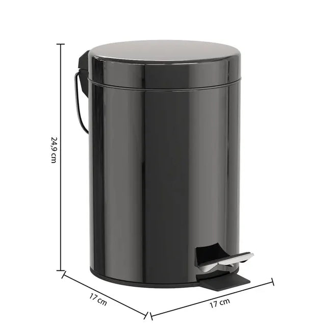 Basurero  de baño de 3 litros con pedal - 105613