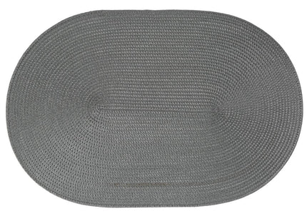 Individual trenzado ovalado gris - 108121C