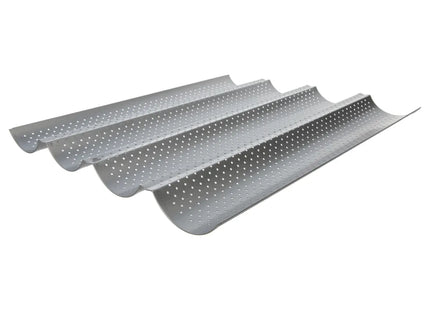 Molde de metal para 4 baguettes - 109073