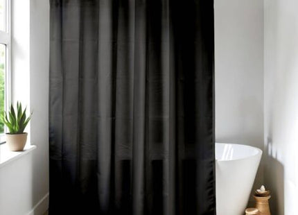 Cortina de ducha "Peva" 180x200cm negro - 1101103