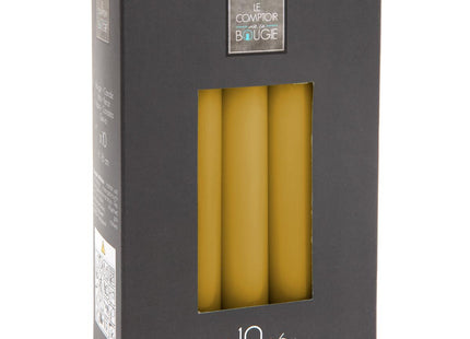 Lote de 10 palitos de velas H16 amarillo - 110120B