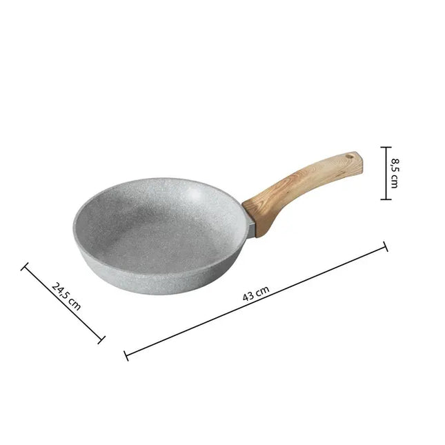 Sartén "Nature" de 24 cm de diámetro, fabricada en aluminio forjado - 111001A