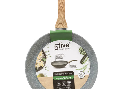 Sartén de aluminio D30cm aspecto piedra Línea "Caracter" - 111004A