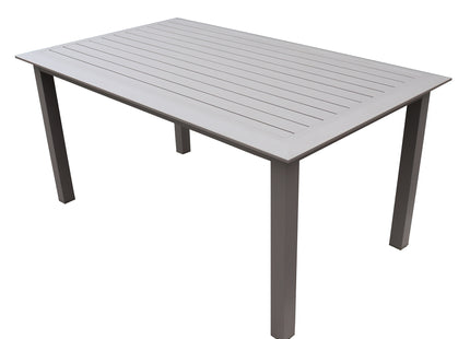 Mesa rectangular fija "MAJUNGA" Taupe 160x95x75cm - 112005