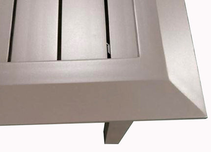 Mesa rectangular fija "MAJUNGA" Taupe 160x95x75cm - 112005