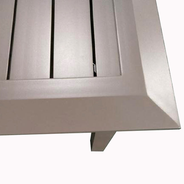 Mesa rectangular fija "MAJUNGA" Taupe 160x95x75cm - 112005