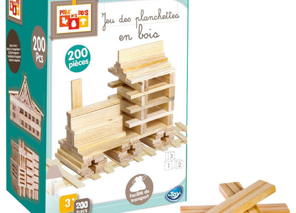 Juego de Tableros de madera 200 piezas - 114059