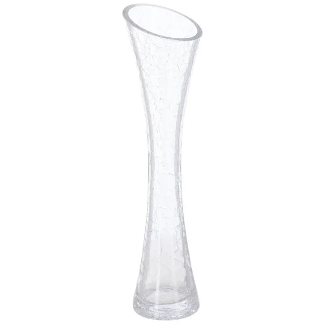 Jarrón "Soliflore" 30 cm de alto, de cristal craquelado - 114790