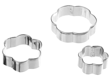 Juego de 3 mini cortadores de galletas de acero inoxidable - 115200