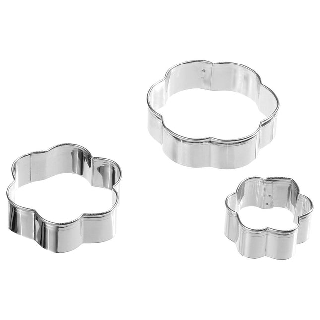 Juego de 3 mini cortadores de galletas de acero inoxidable - 115200