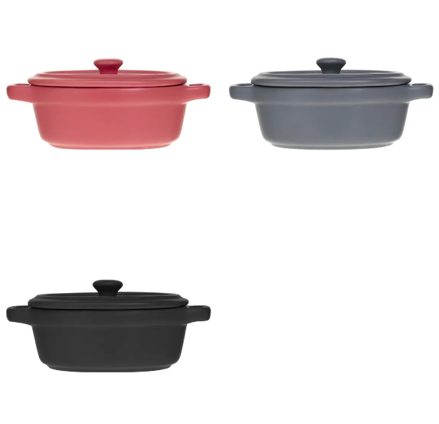 Mini cazuela 8,5x11cm en loza - 115960A