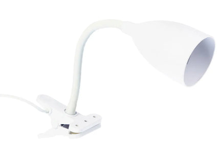 Velador con pinza "Sily" blanco A43cm - 116178C