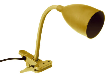Velador con pinza "Sily" amarillo mostaza A43cm - 116178G