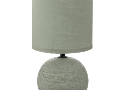 Velador de bola de cerámica "Timéo" con rayas caqui A25 - 116289P