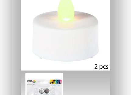2 velas LED con variación de color D3,8 - 116301
