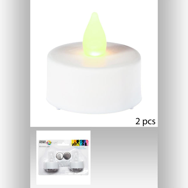 2 velas LED con variación de color D3,8 - 116301