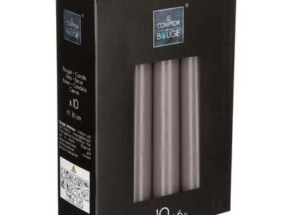 Juego de 10 palitos de vela 45gr taupé - 116367