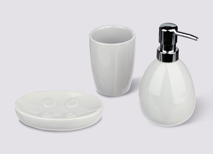 Set de 3 accesorios de baño sol blanco - 116877