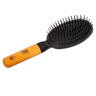 Cepillo para el cabello cabeza ovalado con mango de madera - 116976A