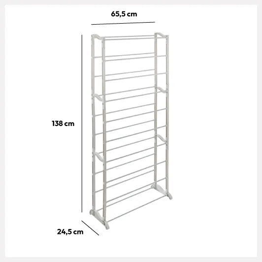 Organizador de zapatos 30 pares de metal A138cm - 117035