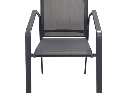 Sillón apilable SUNNY Comfort SOA gris antracita - 117035