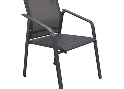 Sillón apilable SUNNY Comfort SOA gris antracita - 117035