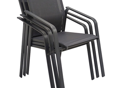 Sillón apilable SUNNY Comfort SOA gris antracita - 117035