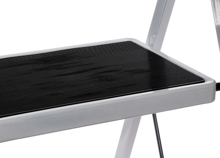 Escalera metálica 2 peldaños A104cm - 117312