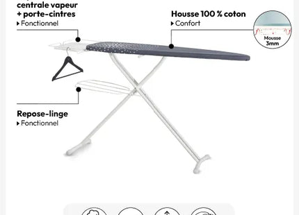 Tabla de planchar "Emerald" en acero L162cm - 117398