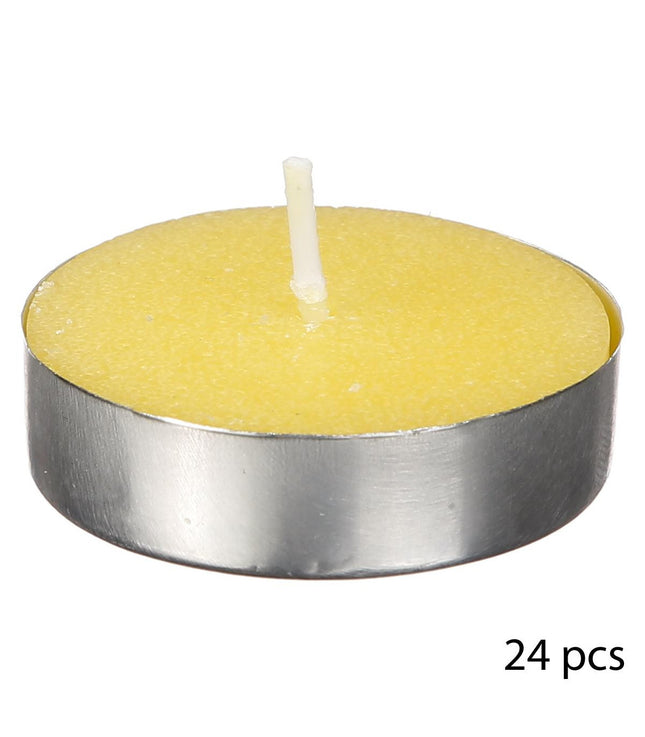 Lote de 24 velas ligeras de té de citronela - 118376BOX