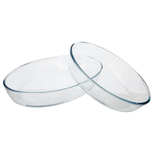 Set de 2 platos de cristal ovalados - 118532