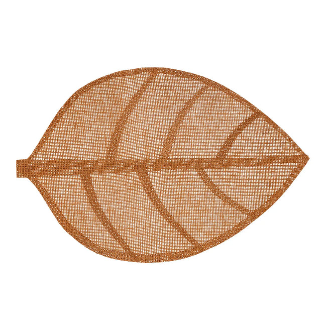 Individuales "hoja" marrón oscuro - 118842T