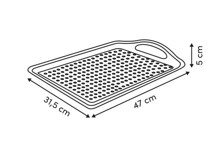 Bandeja antideslizante de 45x32 cm - 120040