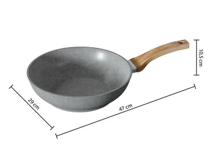 Wok "Nature" de 28 cm en aluminio forjado - 120071A