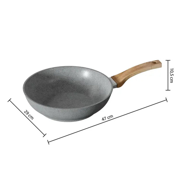 Wok "Nature" de 28 cm en aluminio forjado - 120071A